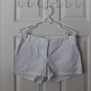 J. Crew White Chino Shorts